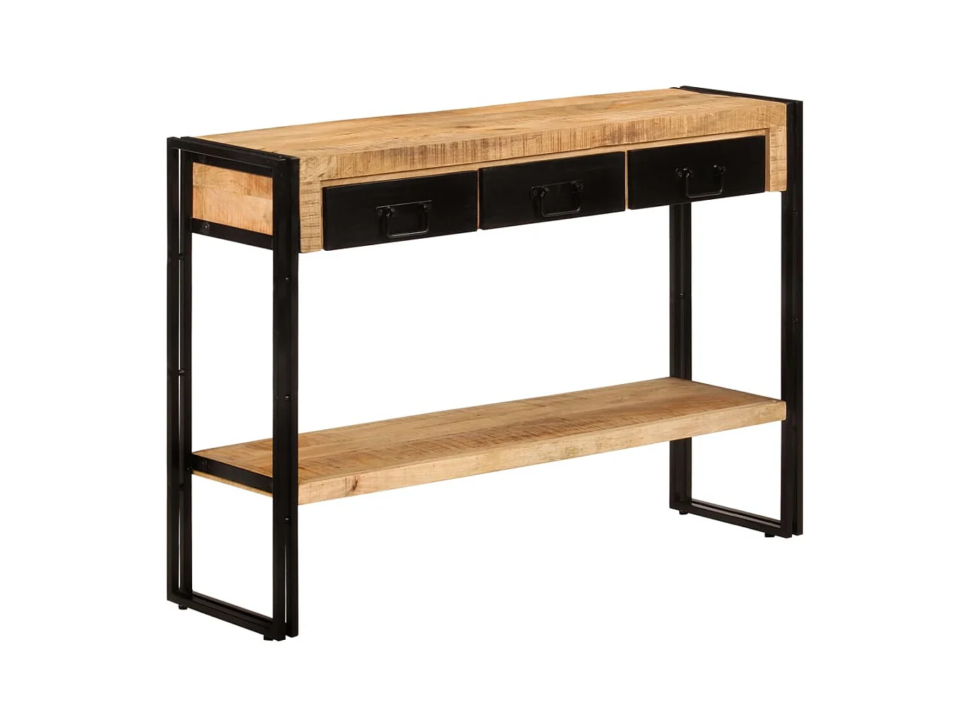 Wandtafel 110x30x76 cm massief mangohout