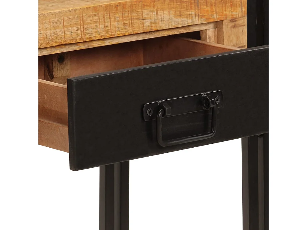 Tavolo Consolle 110x30x76 cm in Legno Massello di Mango