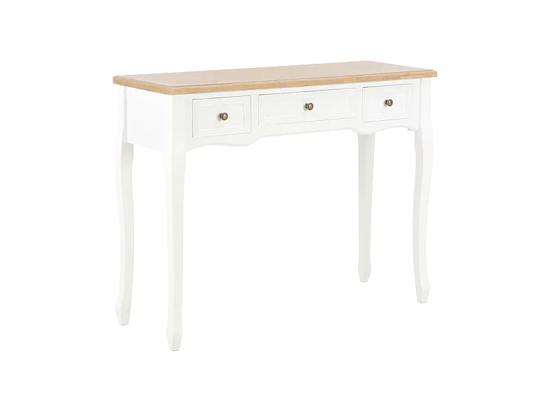 Frisiertisch Konsolentisch mit 3 Schubladen Weiß