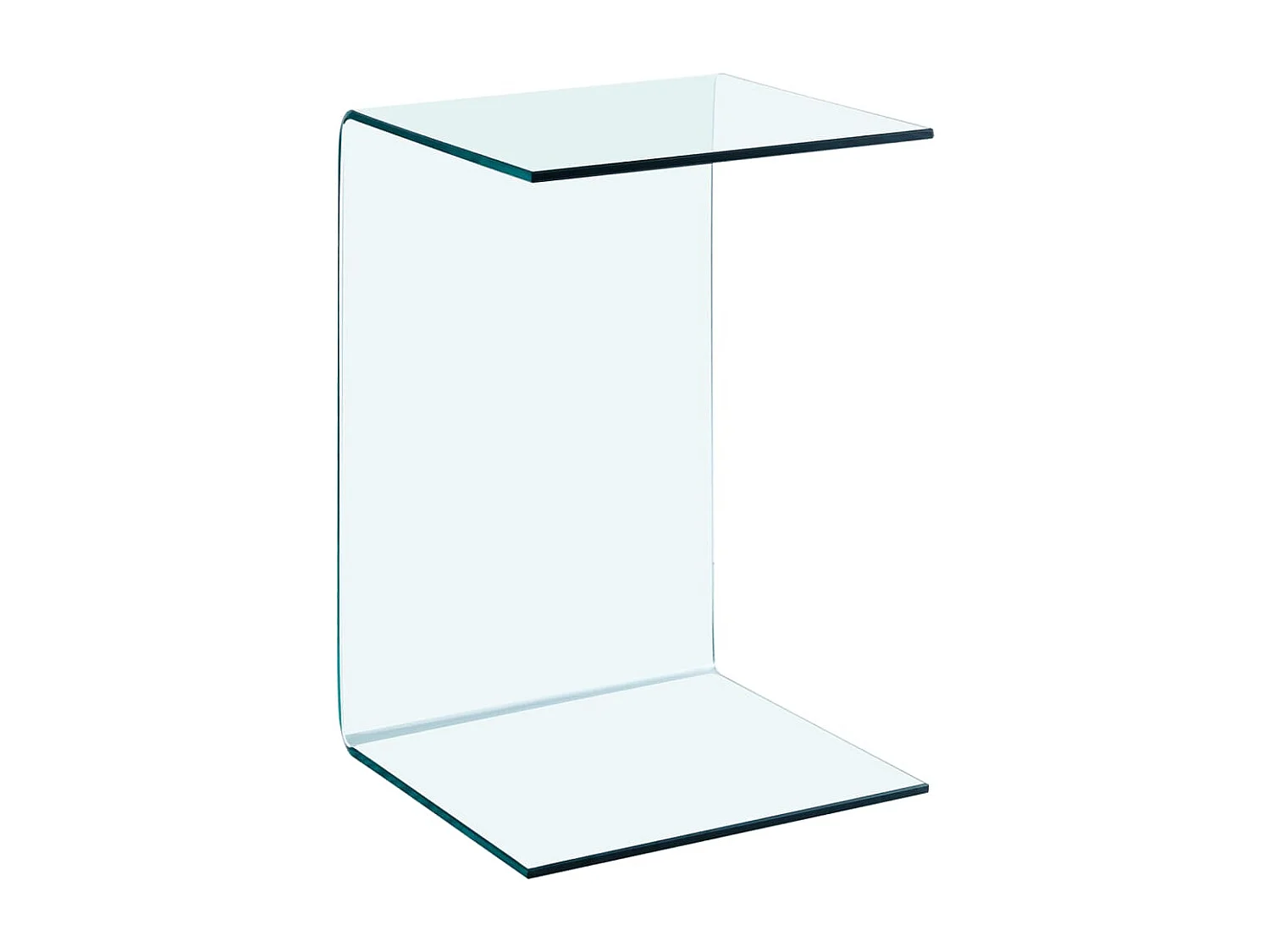 Table d'appoint 40x40x60 cm Verre trempé