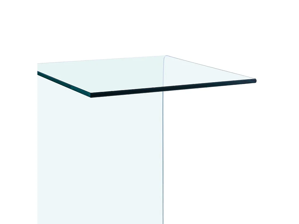 Beistelltisch 40x40x60 cm Hartglas