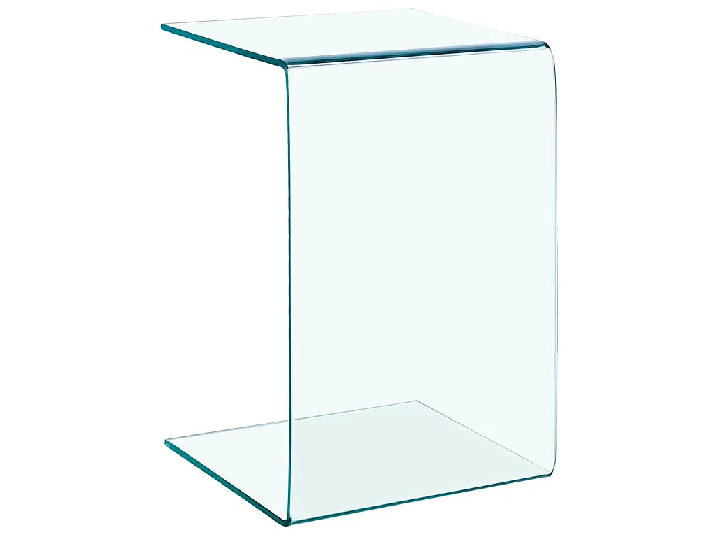 Beistelltisch 40x40x60 cm Hartglas