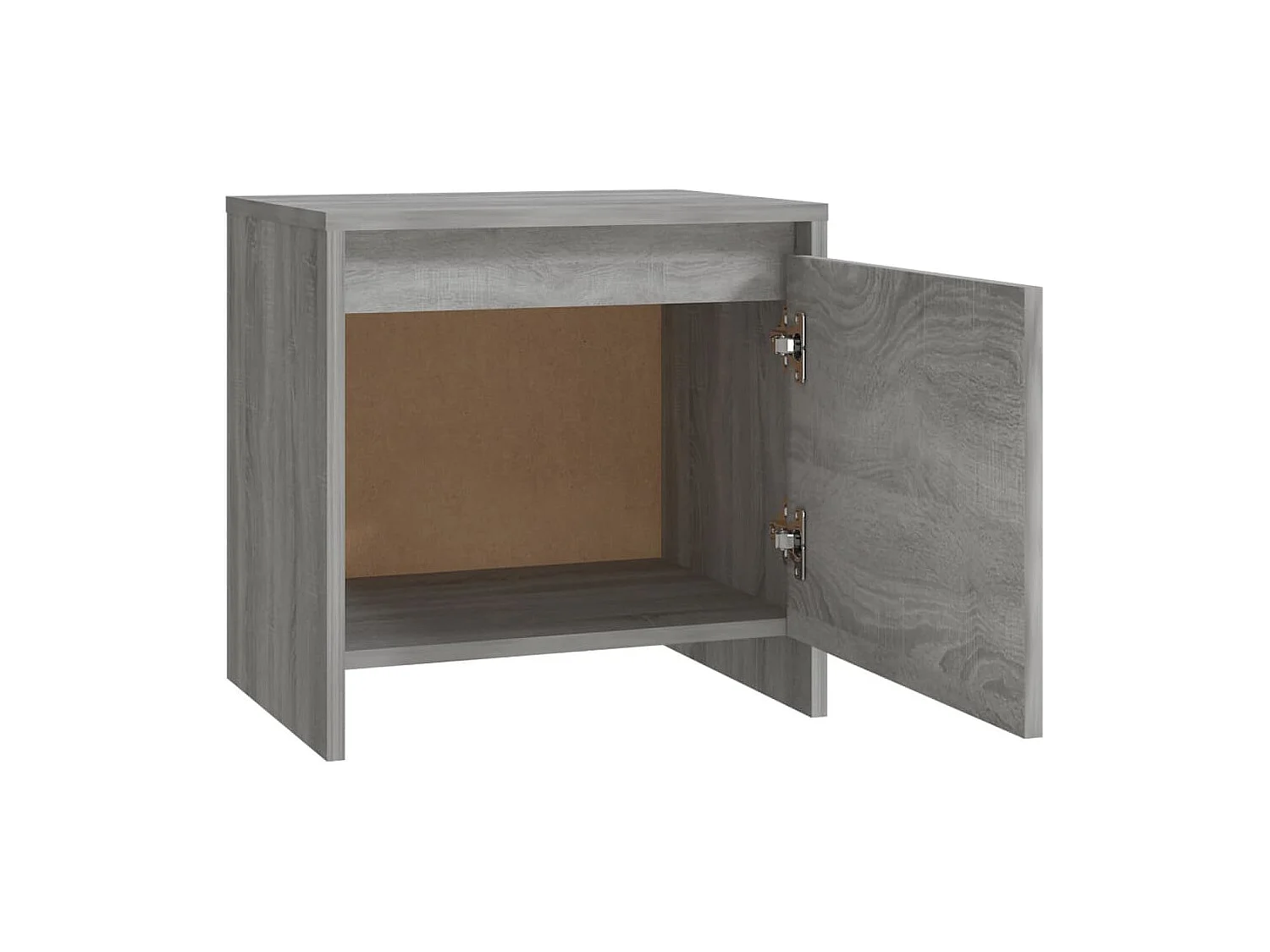 Mesa cabeceira 45x34x44,5cm derivados madeira sonoma cinza