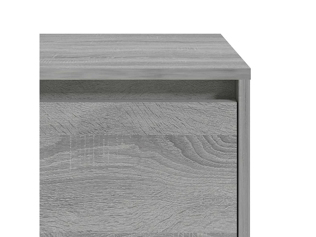 Mesa cabeceira 45x34x44,5cm derivados madeira sonoma cinza