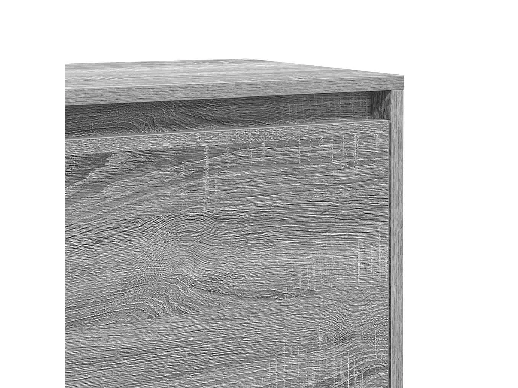 Table de chevet Sonoma gris 45x34x44,5 cm bois d'ingénierie