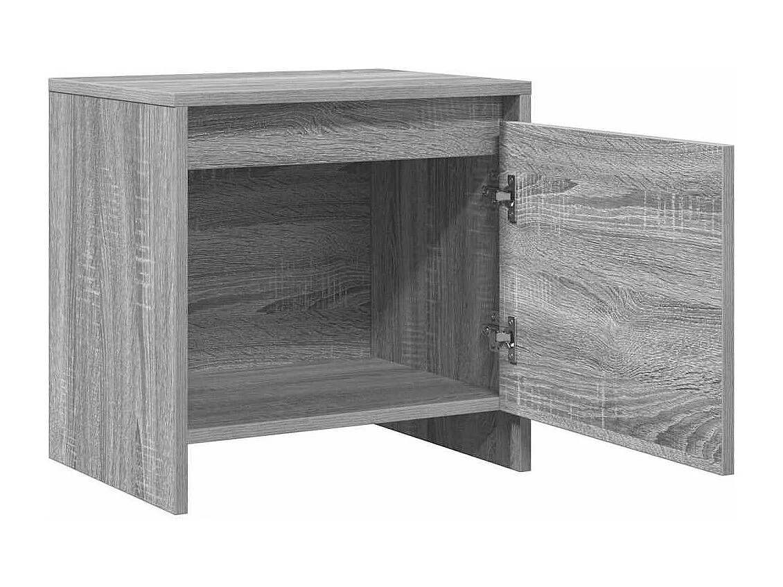Table de chevet Sonoma gris 45x34x44,5 cm bois d'ingénierie