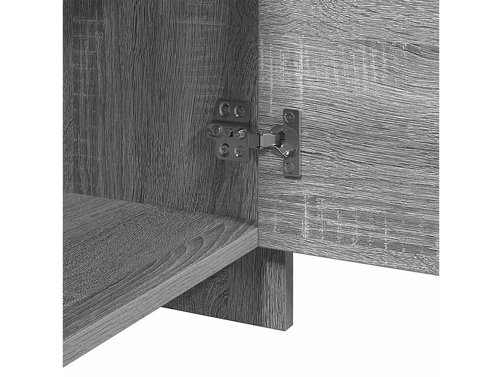 Table de chevet Sonoma gris 45x34x44,5 cm bois d'ingénierie