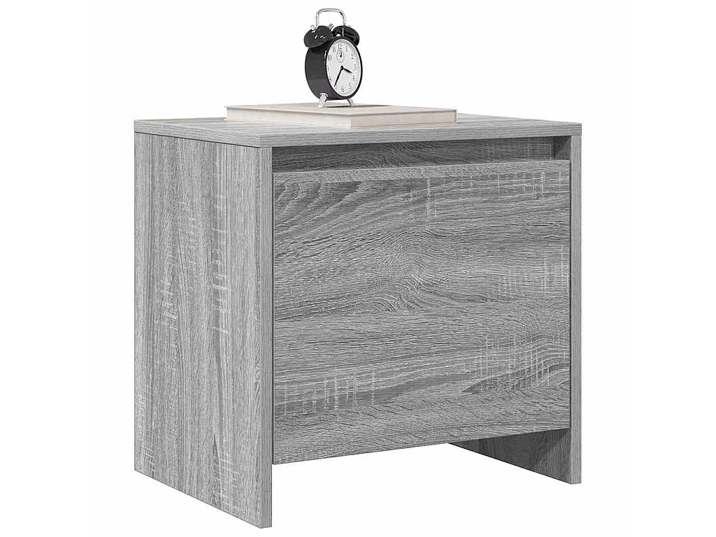 Table de chevet Sonoma gris 45x34x44,5 cm bois d'ingénierie