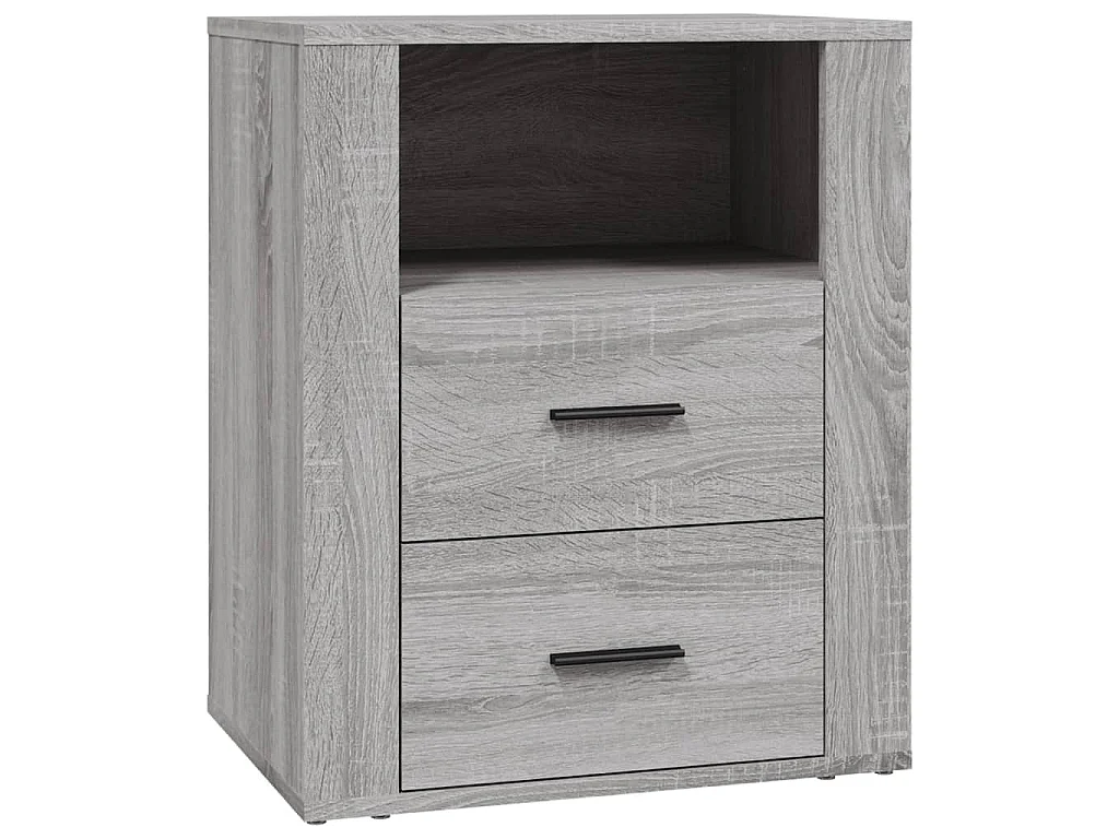 Table de chevet Sonoma gris 50x36x60 cm Bois d'ingénierie