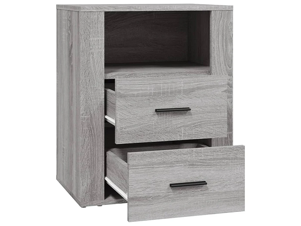 Table de chevet Sonoma gris 50x36x60 cm Bois d'ingénierie