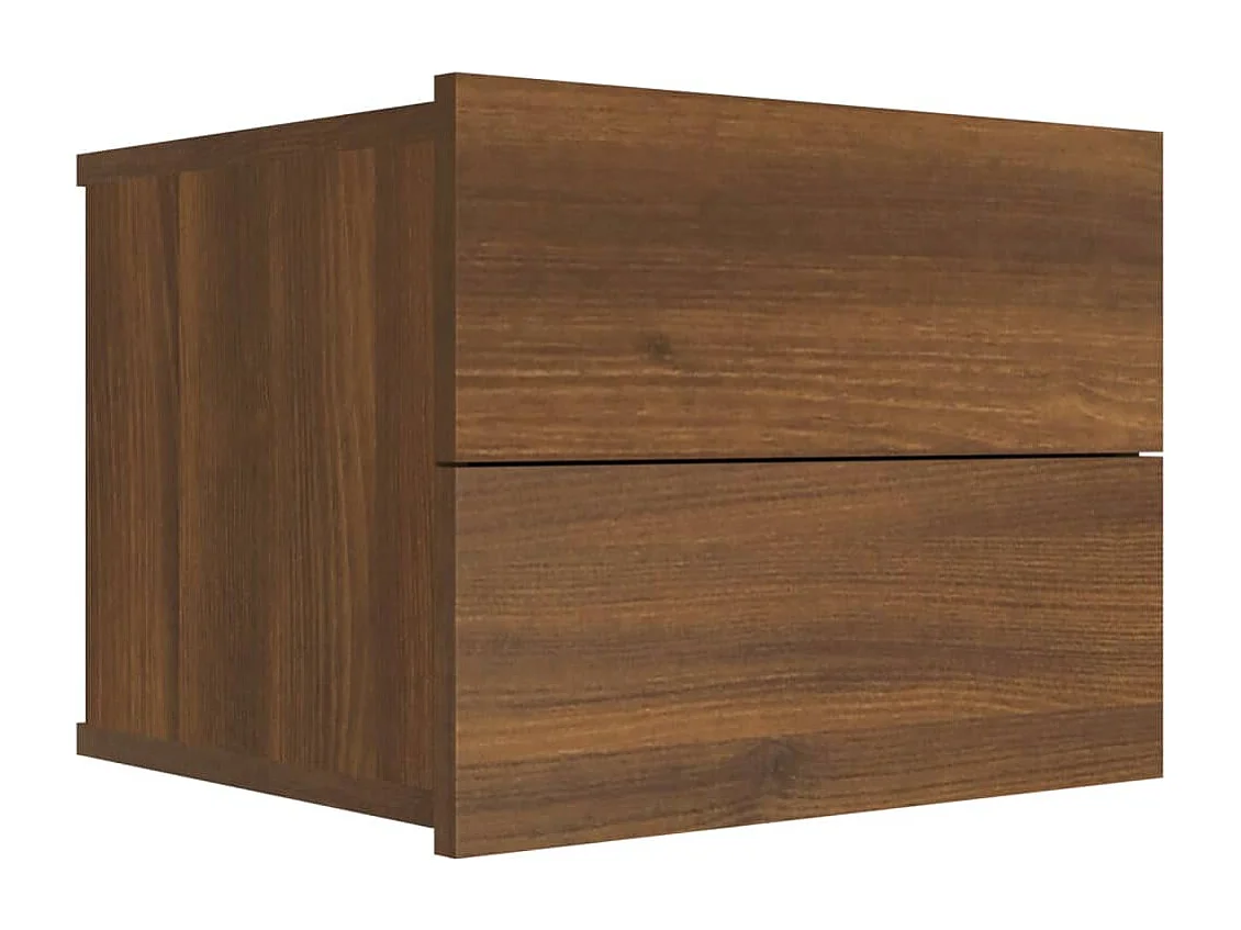 Tables de chevet 2pcs Chêne marron 40x30x30cm Bois d'ingénierie