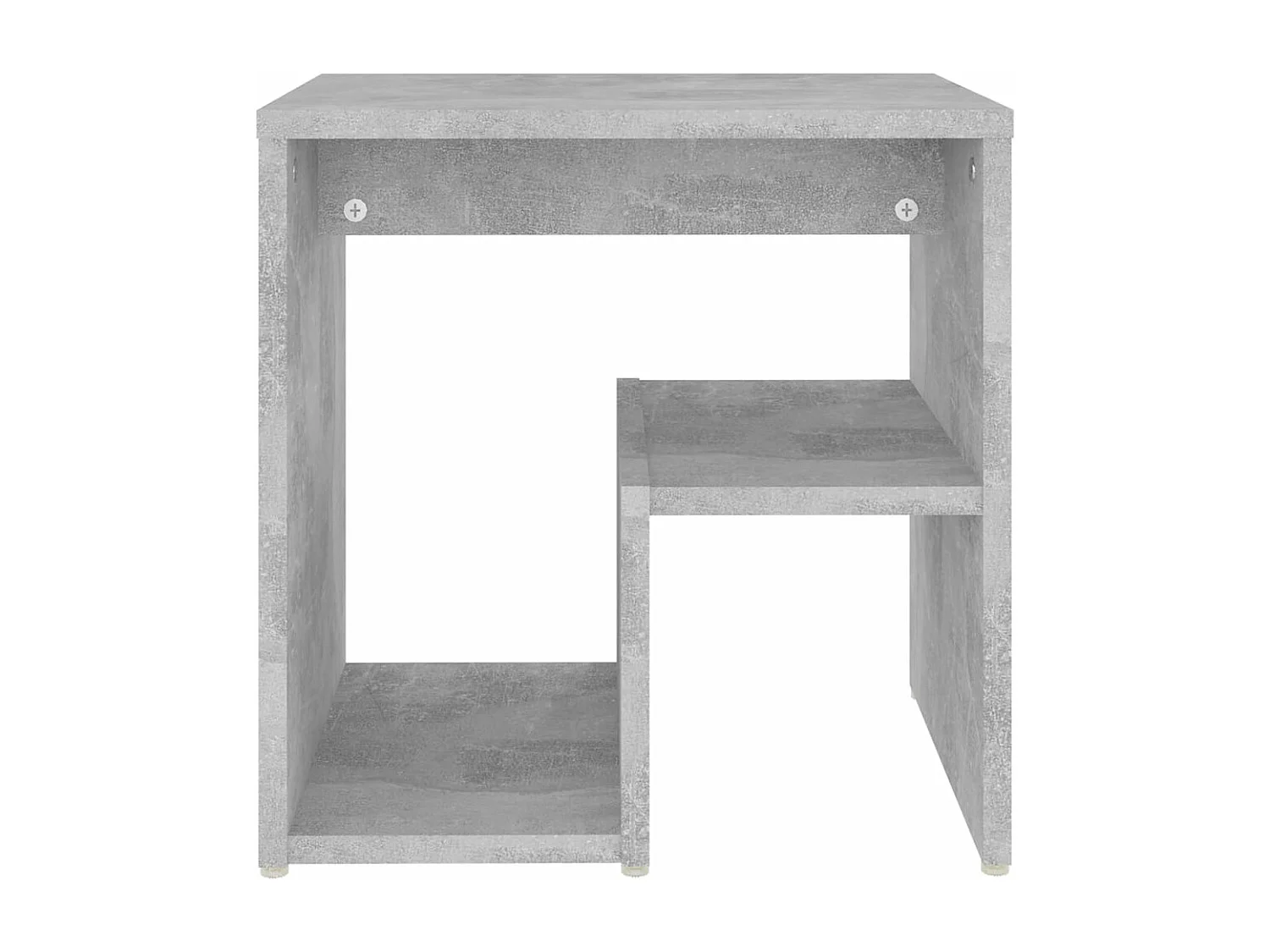 Tables de chevet 2 pcs gris béton 40x30x40 cm bois d'ingénierie