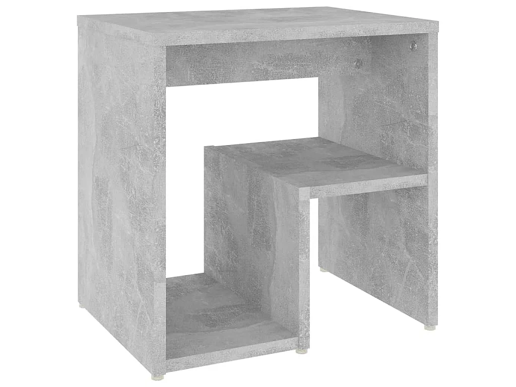 Comodini 2 pz Grigio Cemento 40x30x40 cm in Legno Multistrato