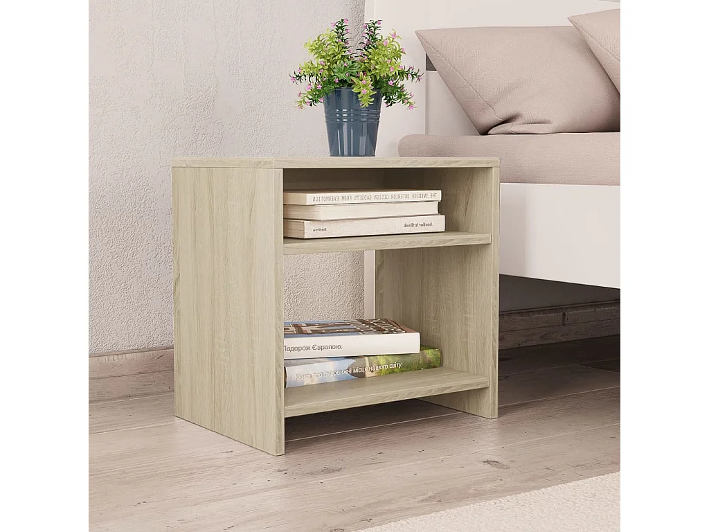 Tables de chevet 2pcs Chêne sonoma 40x30x40cm Bois d'ingénierie