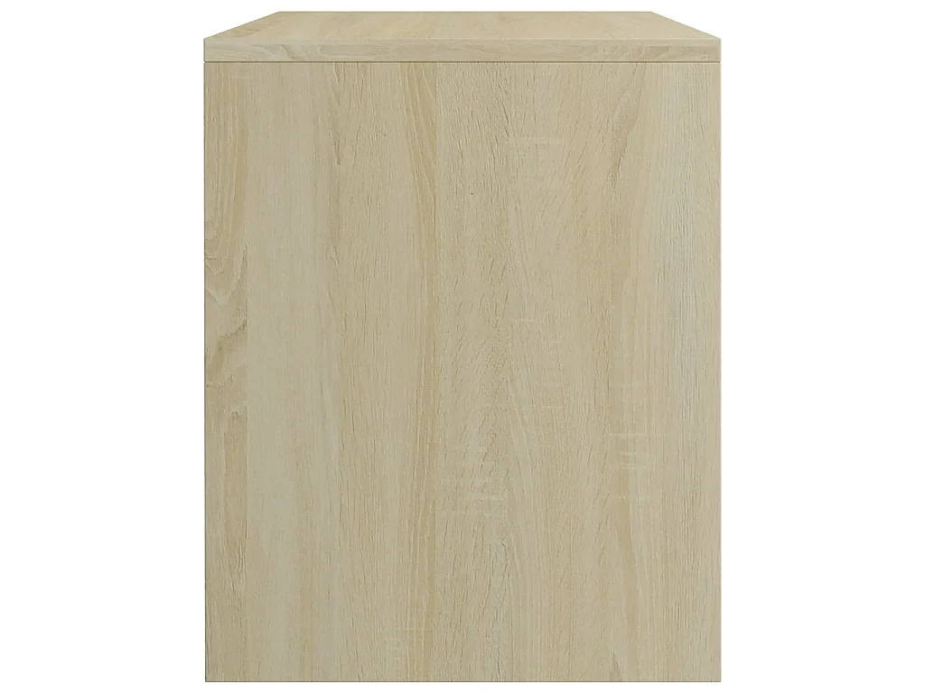 Mesitas de noche 2 uds contrachapado roble sonoma 40x30x39 cm