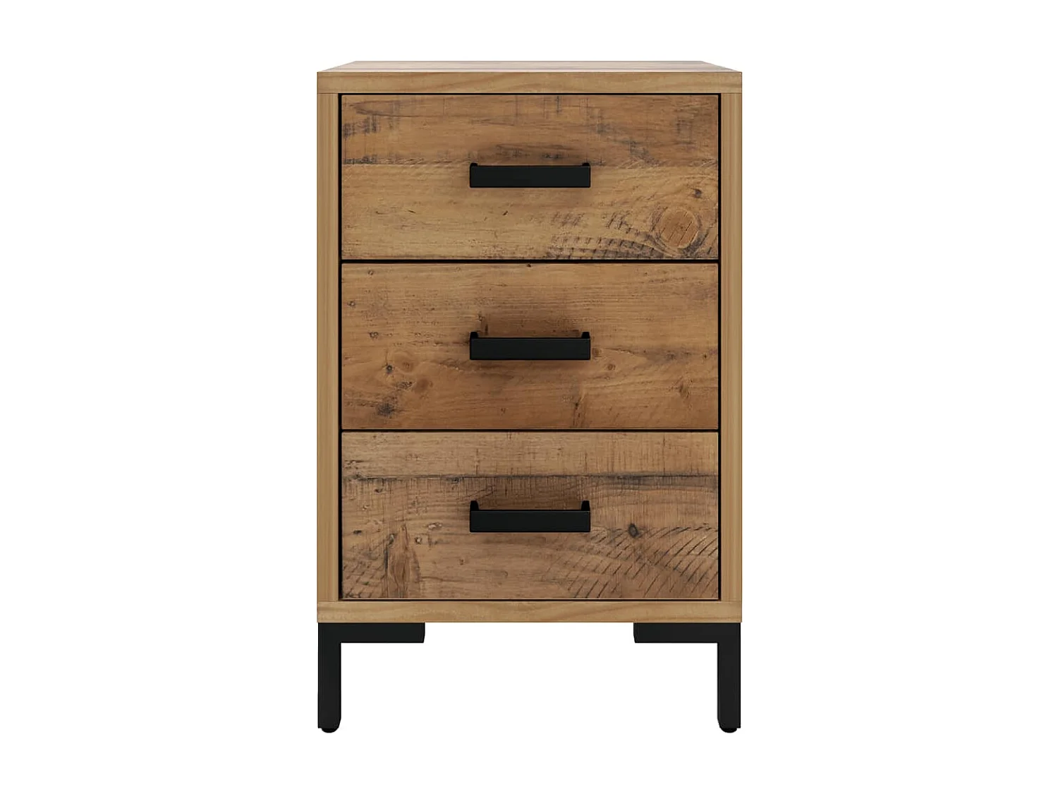 Nachttische 2 Stk. 40x30x55 cm Massivholz Kiefer