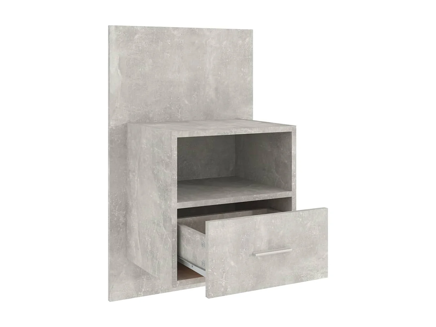 Tables de chevet murales 2 pcs Gris béton