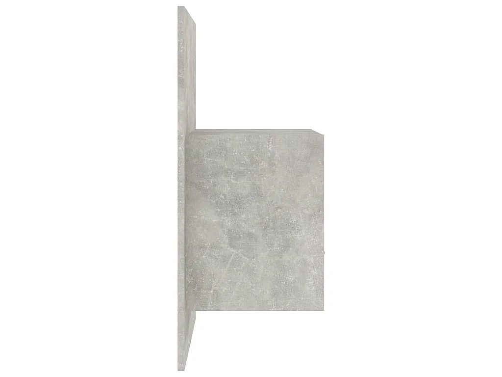 Comodini a Muro 2 pz Grigio Cemento