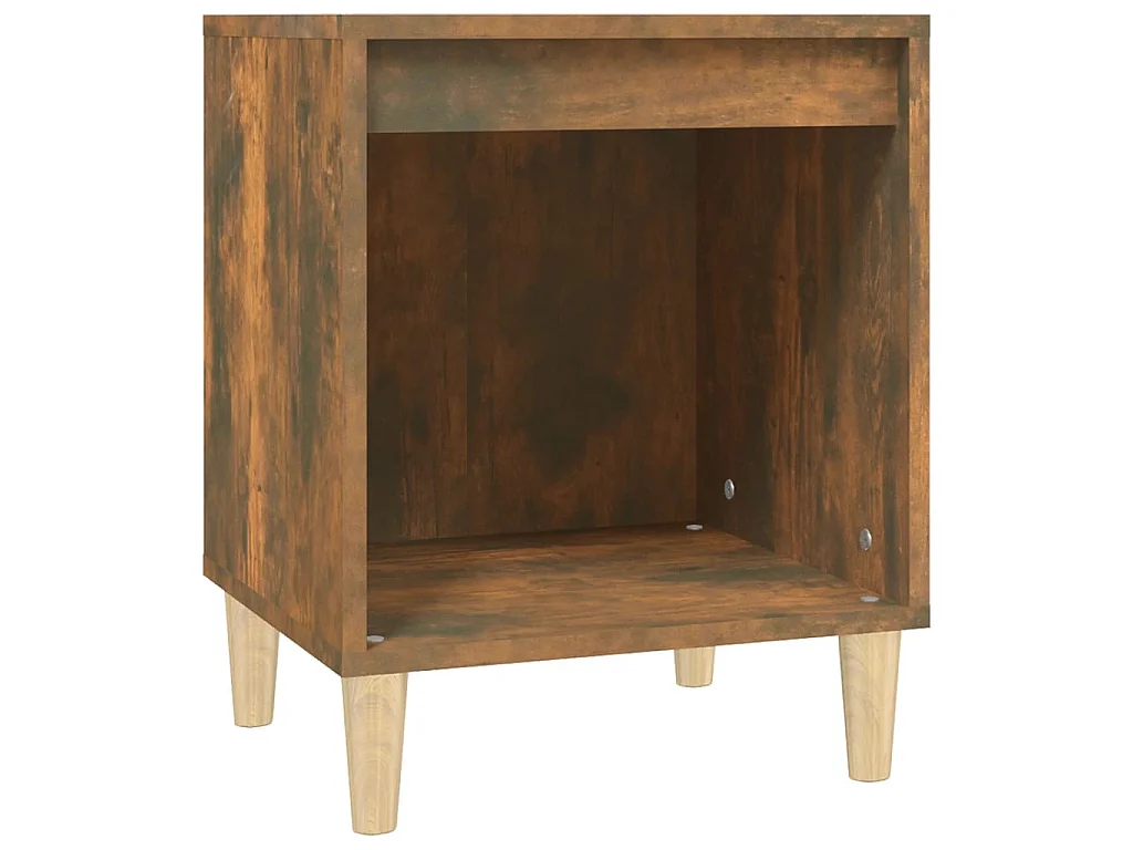 Table de chevet Chêne fumé 40x35x50 cm