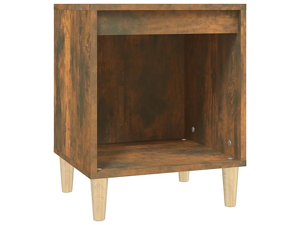 Table de chevet Chêne fumé 40x35x50 cm