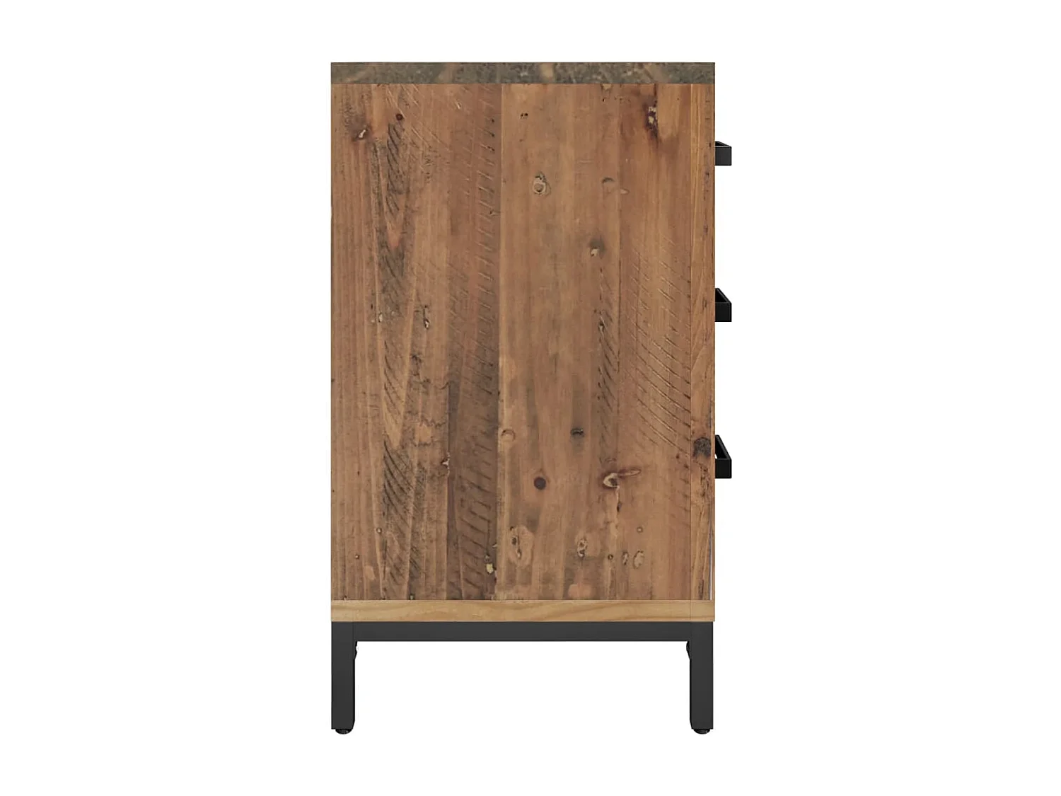 Mesa de cabeceira 40x30x55 cm pinho reciclado maciço castanho