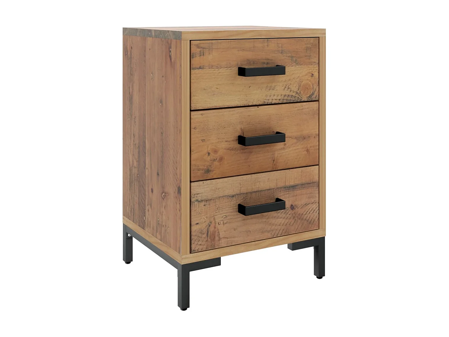 Nachttisch Braun 40x30x55 cm Massivholz Kiefer