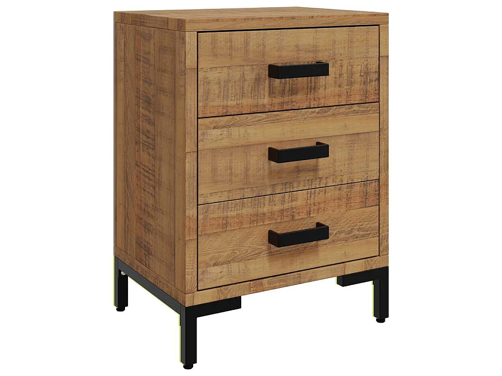 Table de chevet Marron 40x30x55 cm Bois de pin massif