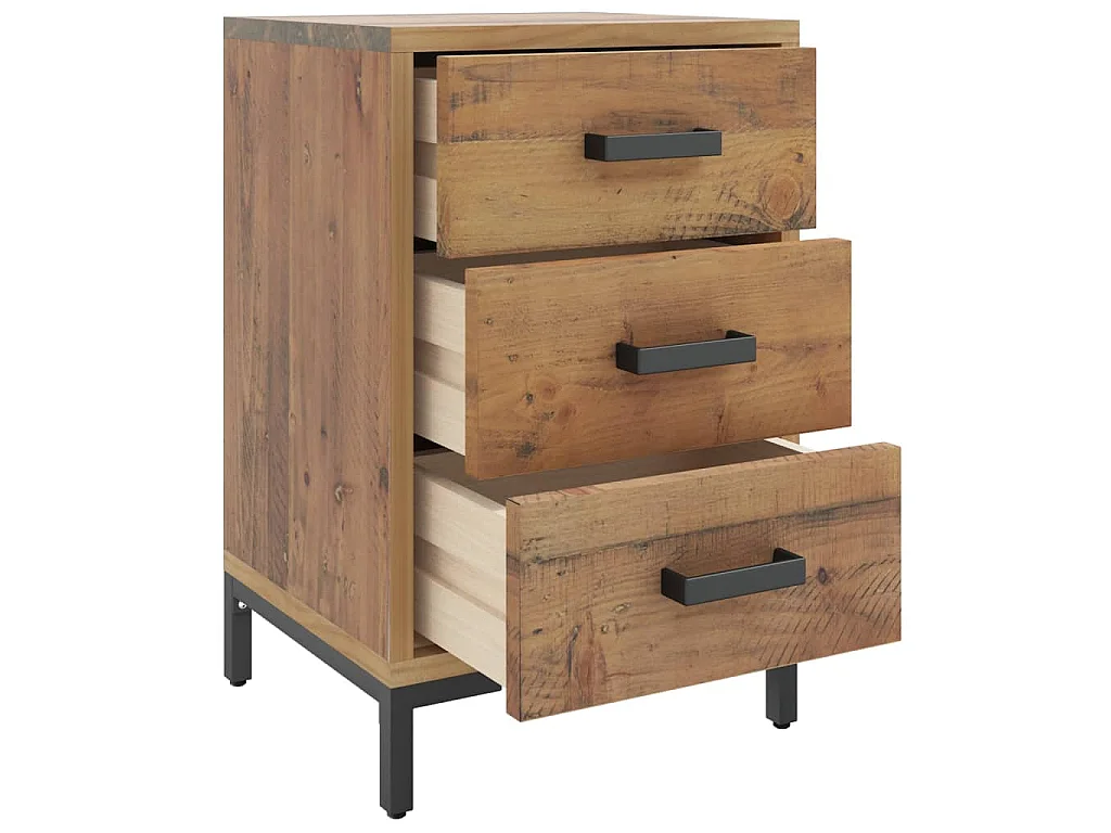 Table de chevet Marron 40x30x55 cm Bois de pin massif