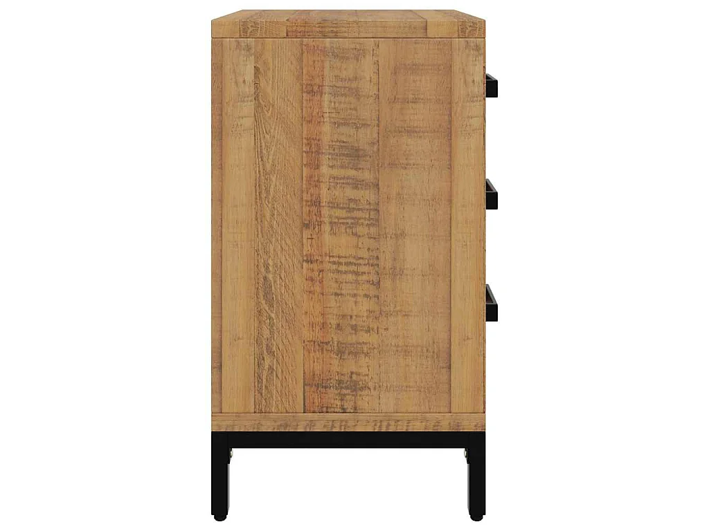 Nachttisch Braun 40x30x55 cm Massivholz Kiefer