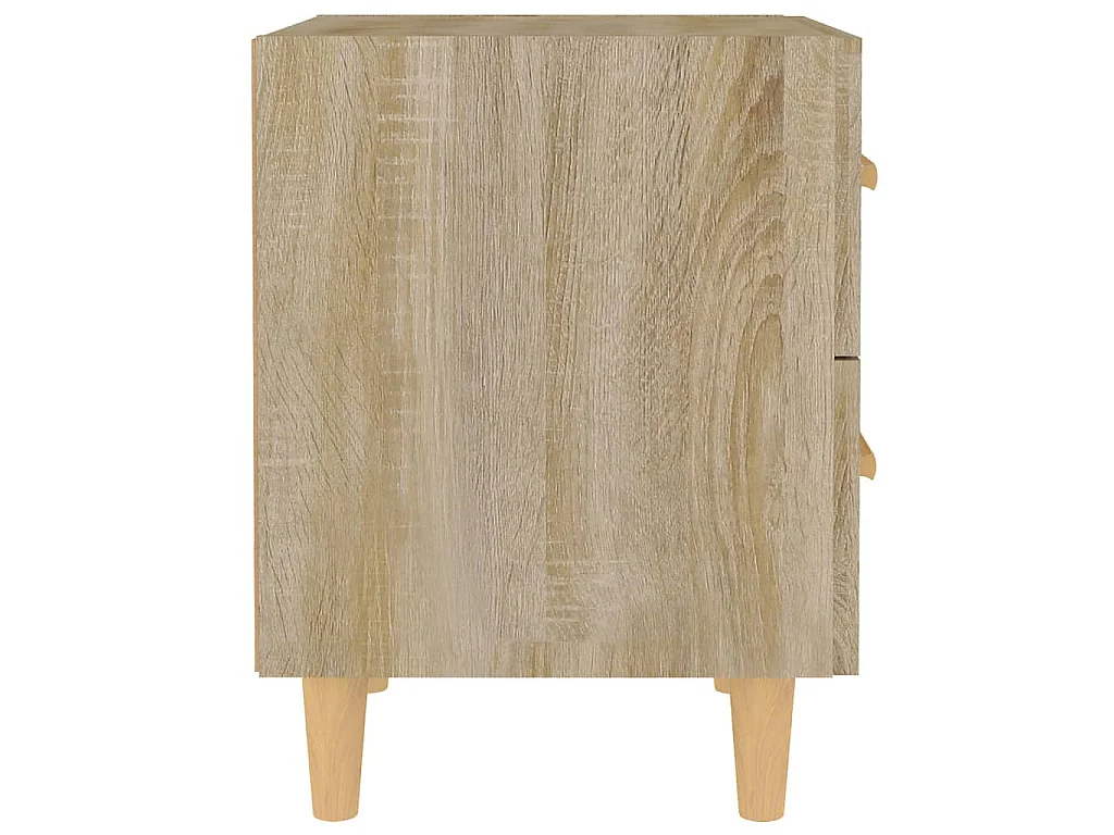 Nachttische 2 Stk. Sonoma-Eiche 40x35x47,5 cm