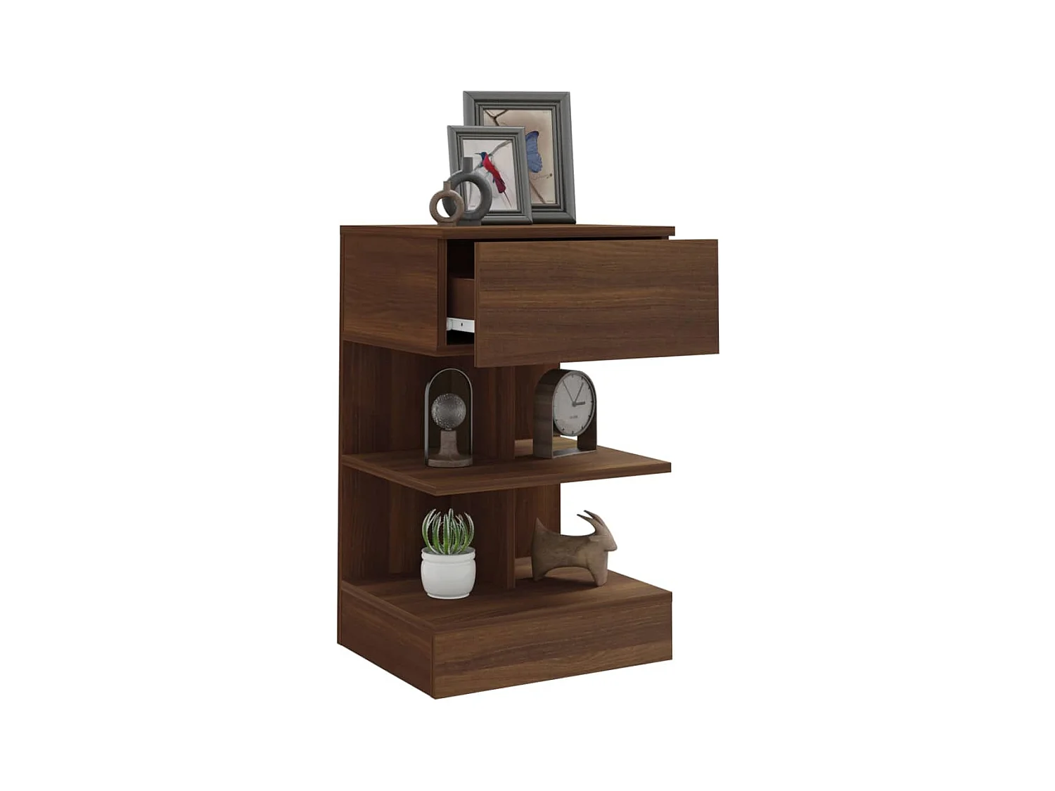 Table de chevet Chêne marron 40x35x65 cm Bois d'ingénierie