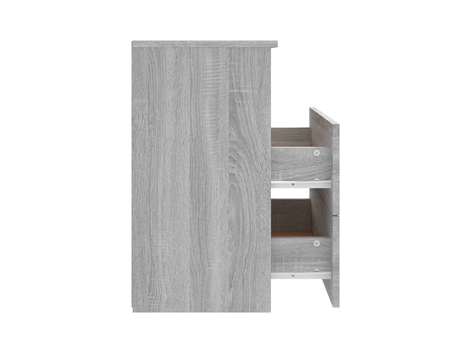 Table de chevet Sonoma gris 50x32x60 cm