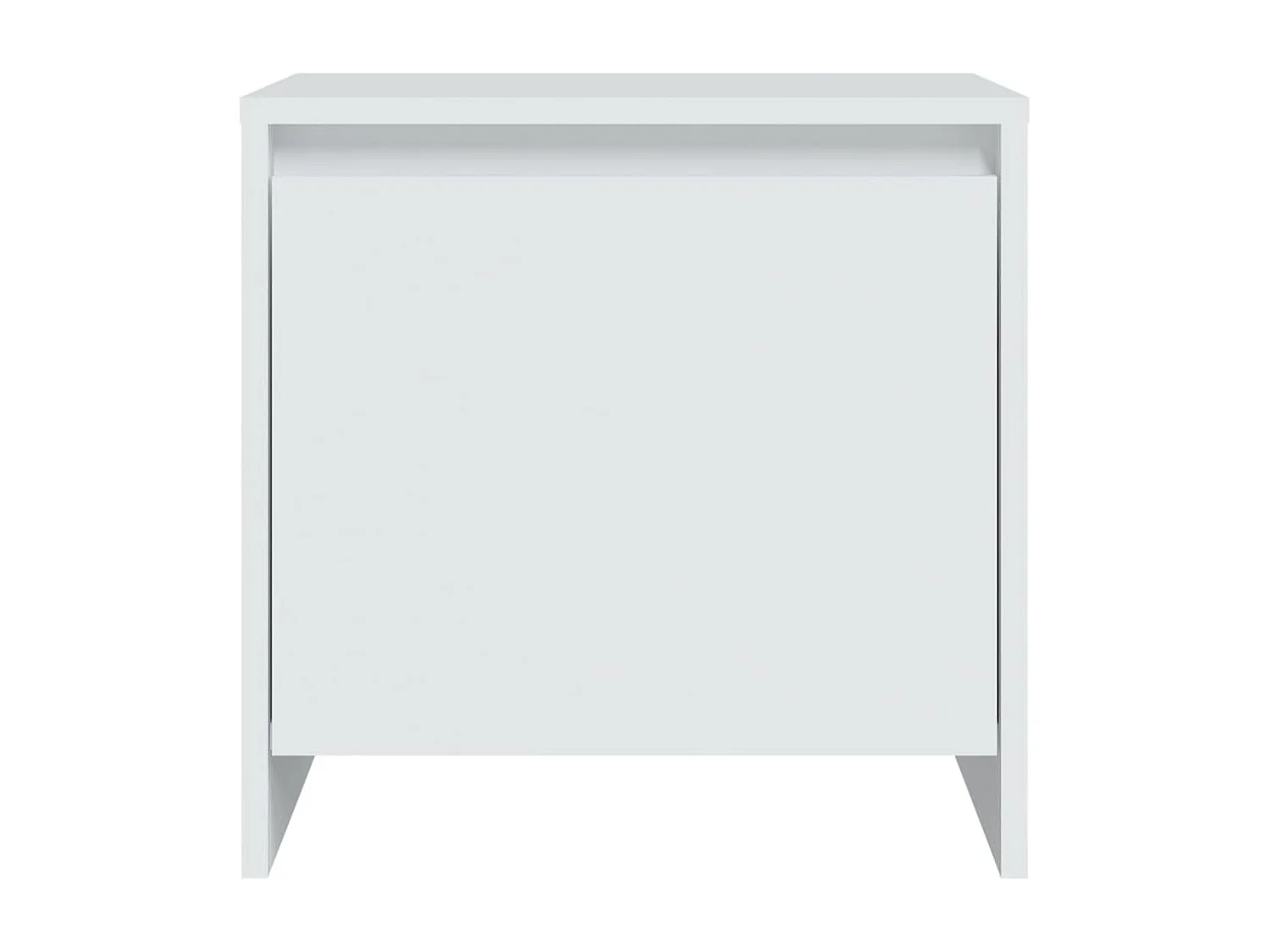 Tables de chevet 2 pcs blanc 45x34x44,5 cm bois d'ingénierie