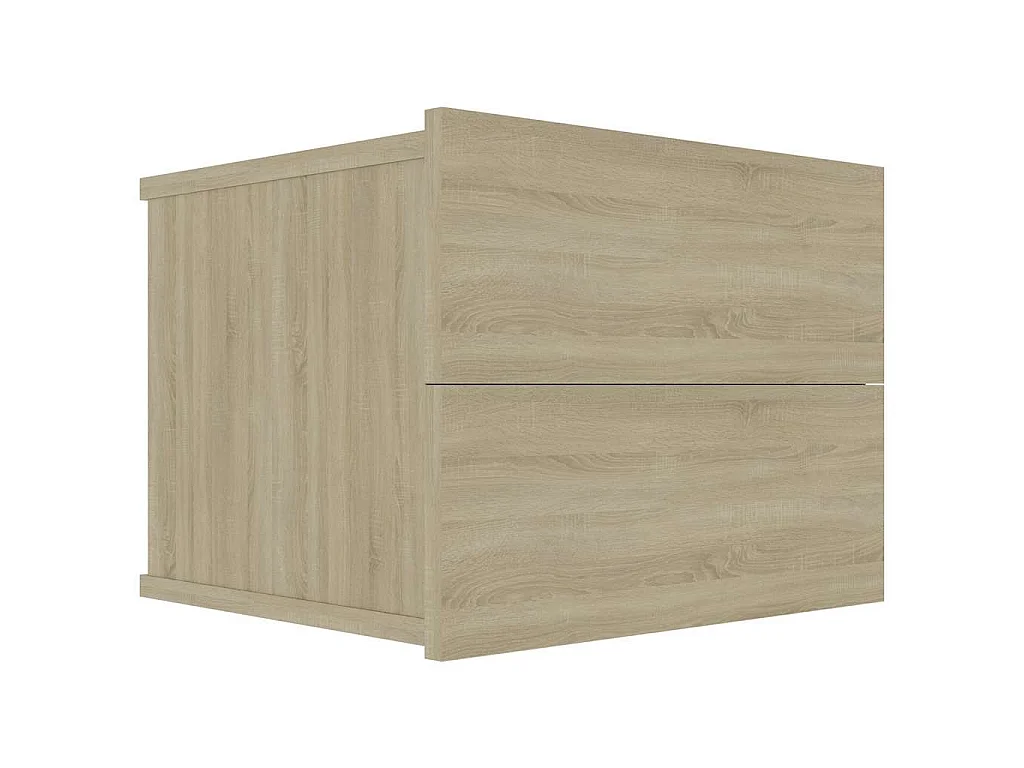 Nachttische 2 Stk. Sonoma-Eiche 40x30x30 cm Holzwerkstoff
