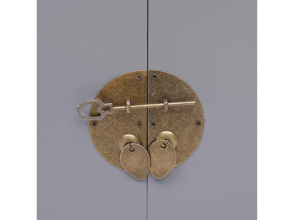 Table de chevet Gris 38x28x52 cm Bois de Paulownia