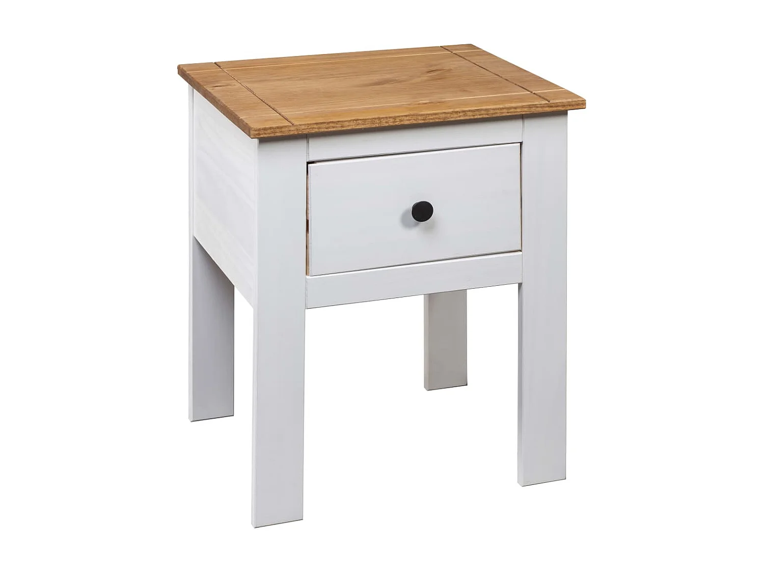 Nachtkastje Panama Range 46x40x57 cm grenenhout wit