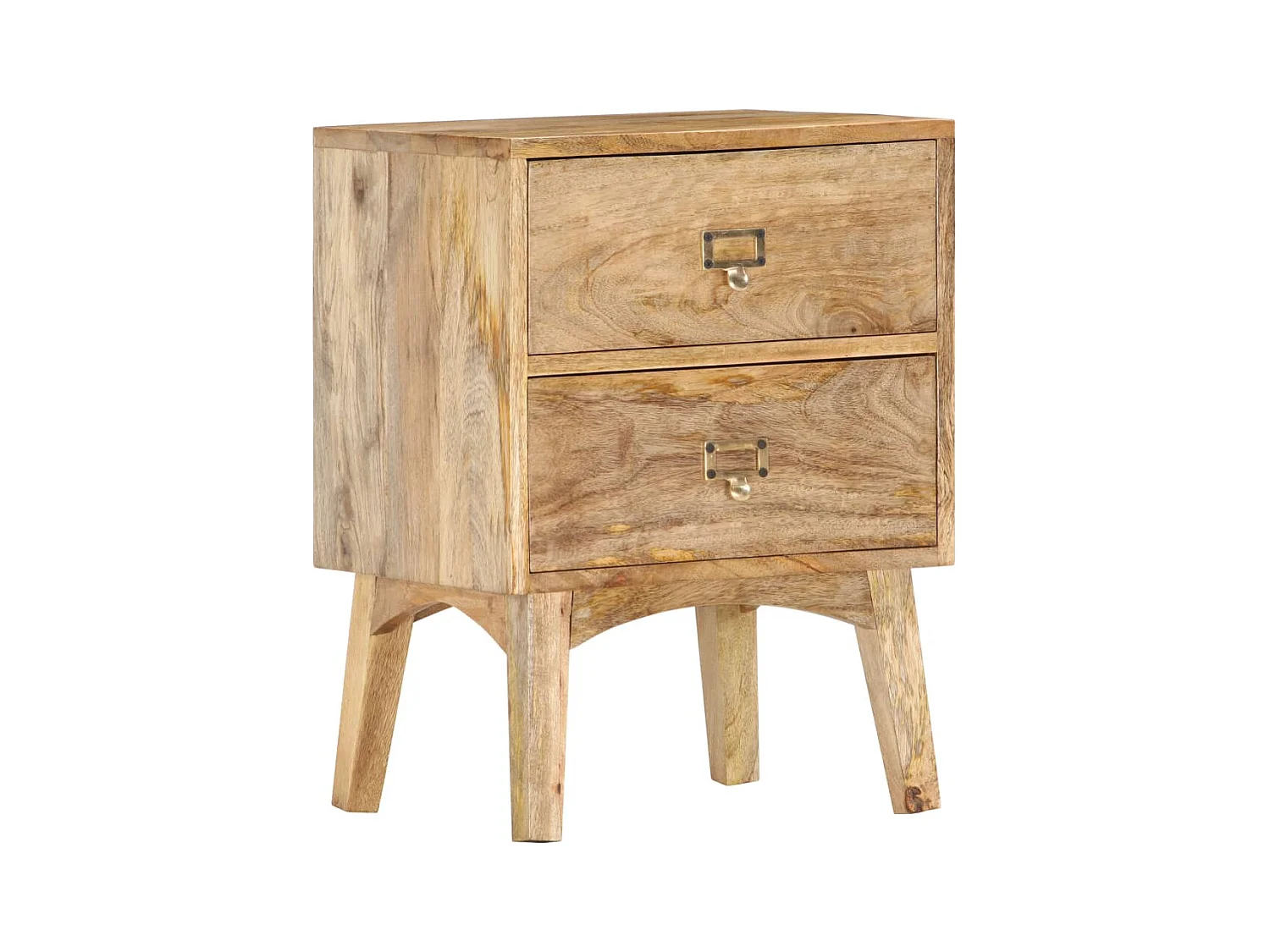 Nachtkastje 40x35x55 cm massief mangohout