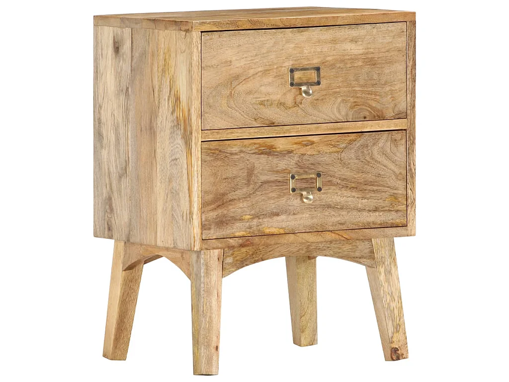 Table de chevet 40x35x55 cm Bois de manguier solide