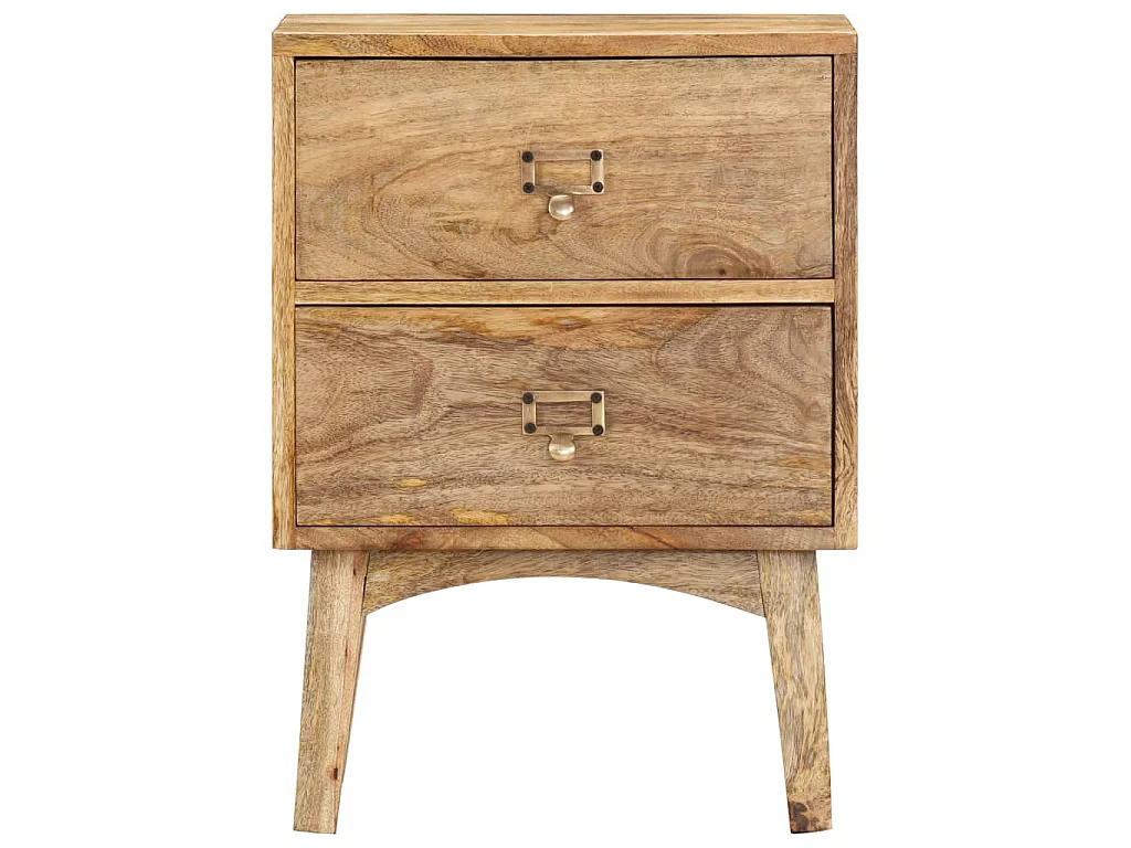 Table de chevet 40x35x55 cm Bois de manguier solide