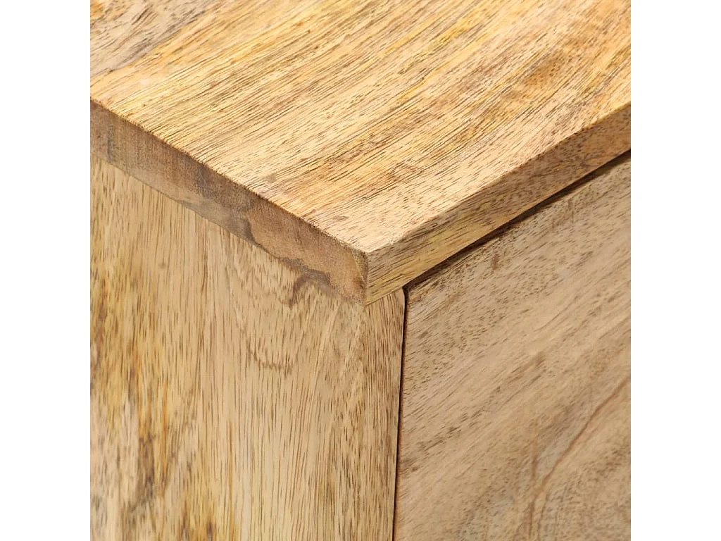 Table de chevet 40x35x55 cm Bois de manguier solide