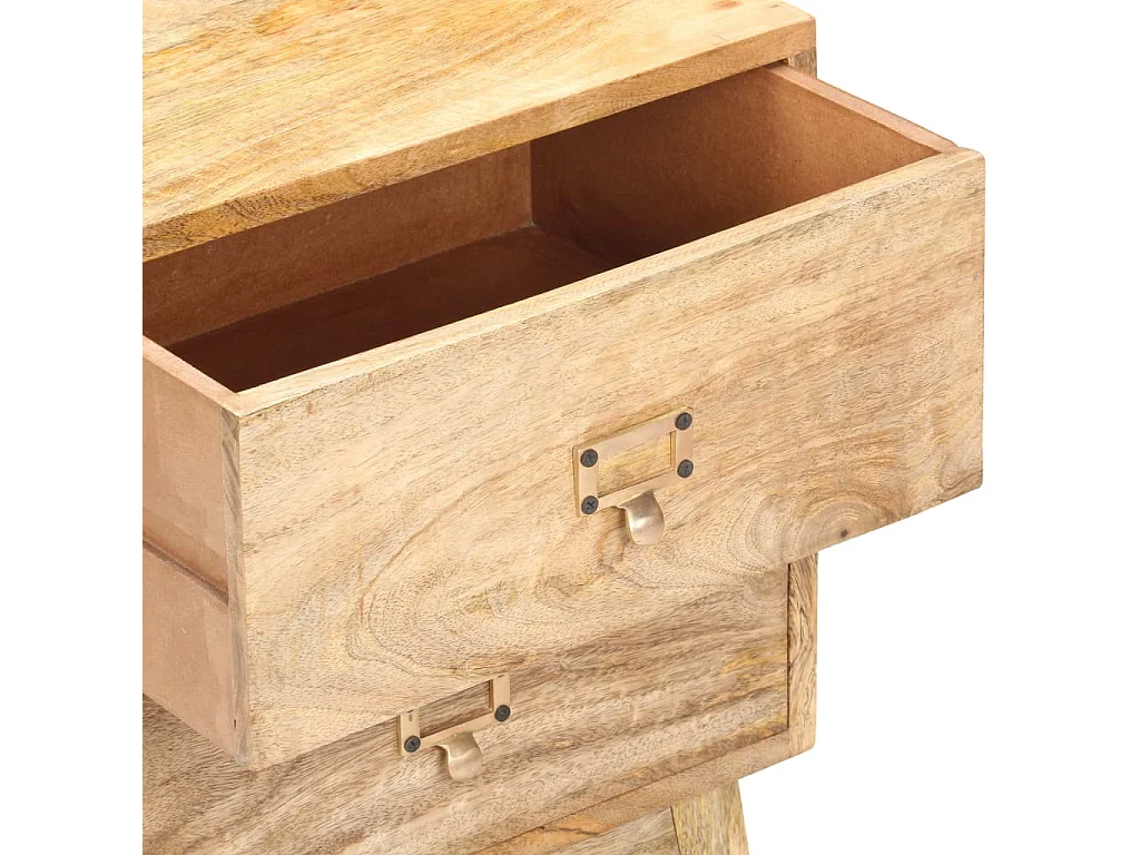 Table de chevet 40x35x55 cm Bois de manguier solide