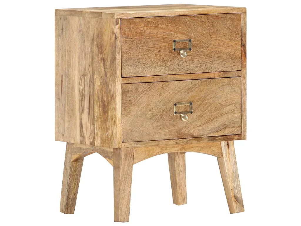 Table de chevet 40x35x55 cm Bois de manguier solide