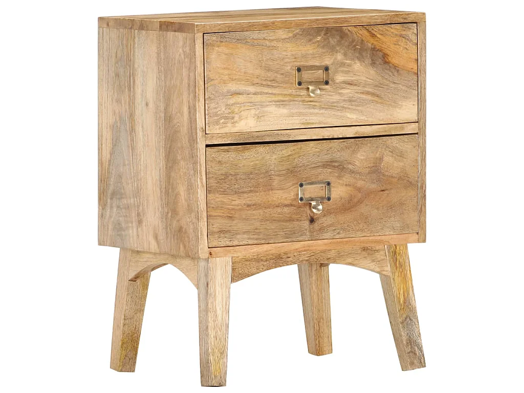 Table de chevet 40x35x55 cm Bois de manguier solide