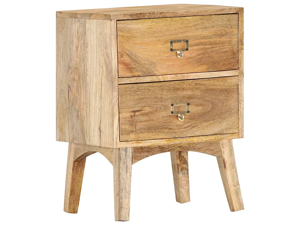 Table de chevet 40x35x55 cm Bois de manguier solide