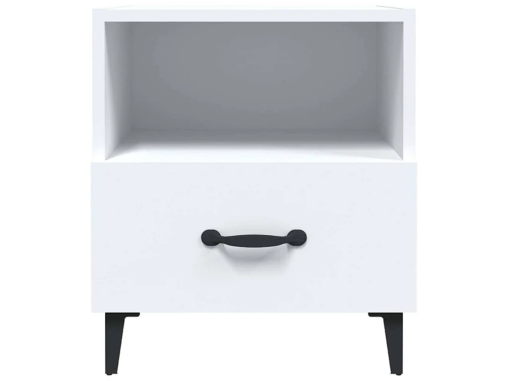 Table de chevet Blanc Bois d'ingénierie