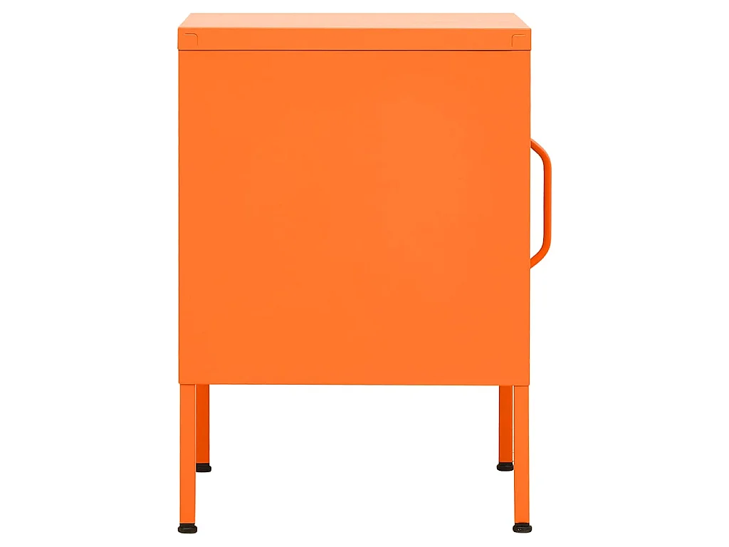 Nachttisch Orange 35x35x51 cm Stahl