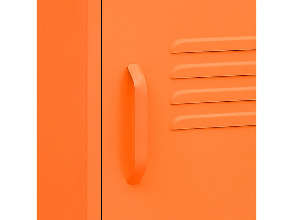 Nachttisch Orange 35x35x51 cm Stahl
