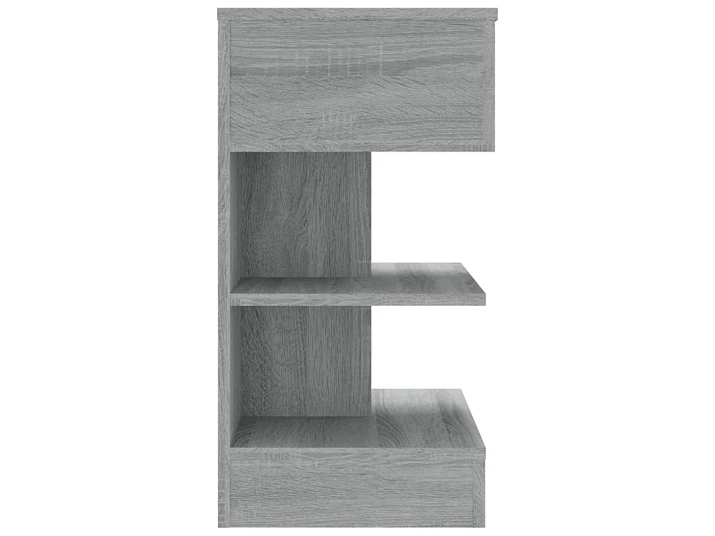 Nachttische 2 Stk. Grau Sonoma 40x35x65 cm Holzwerkstoff