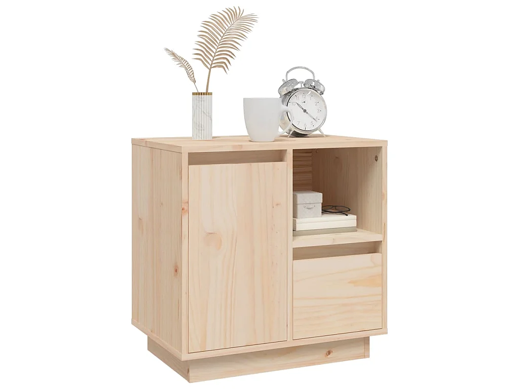Table de chevet 50x34x50 cm Bois de pin massif