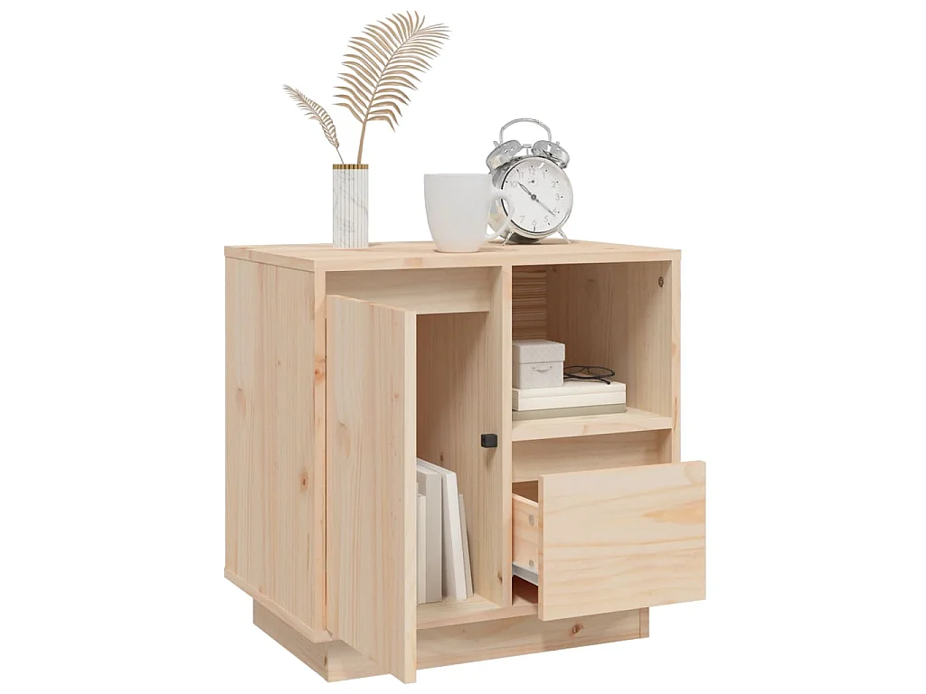 Table de chevet 50x34x50 cm Bois de pin massif